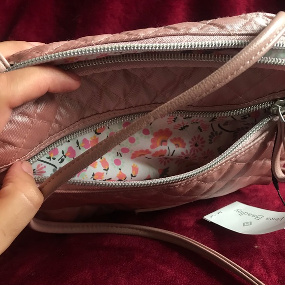Vera Bradley Pink Purse w Adjustable Strap - Picture 4 of 4